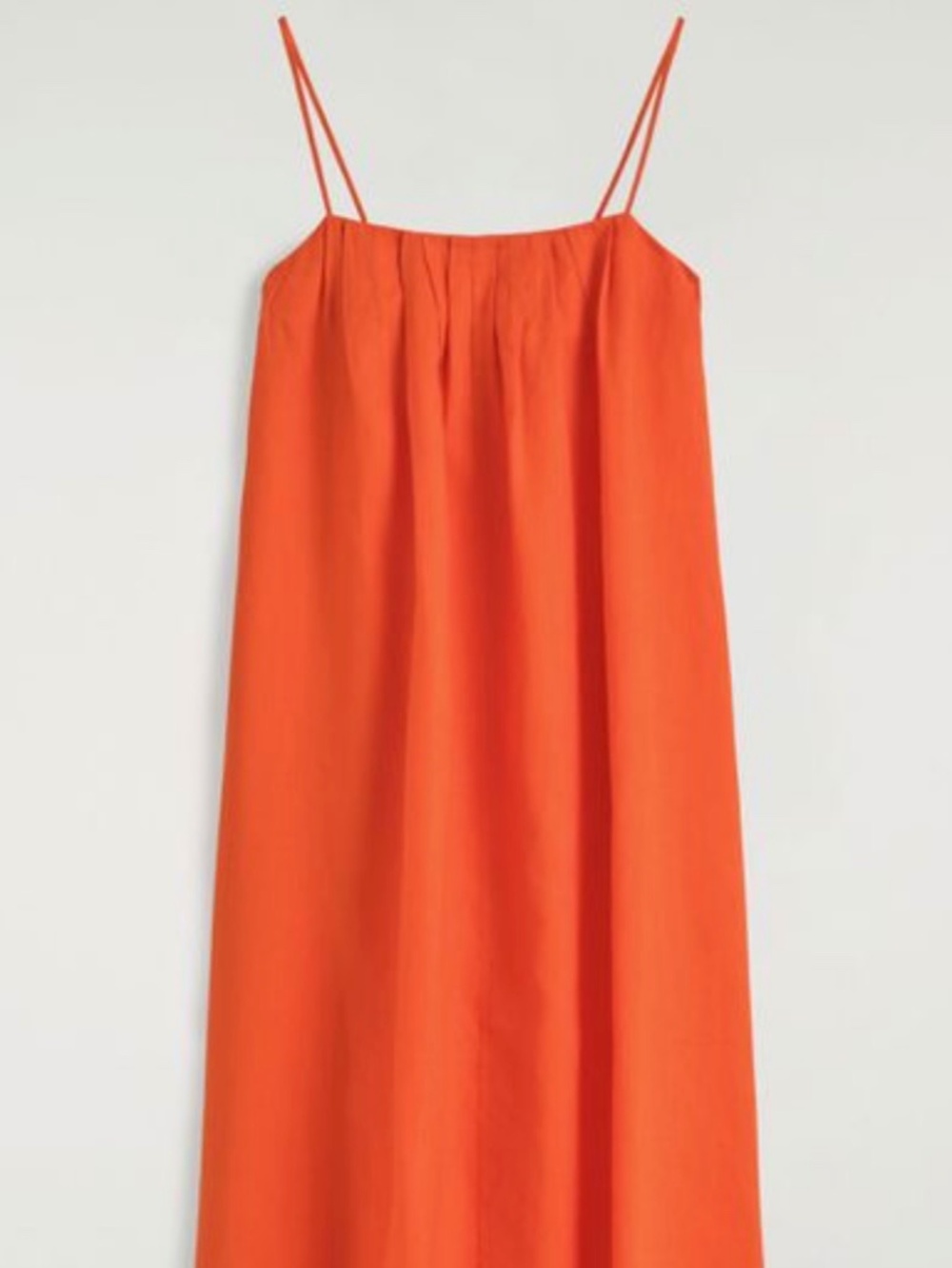 COS brilliant orange maxi dress